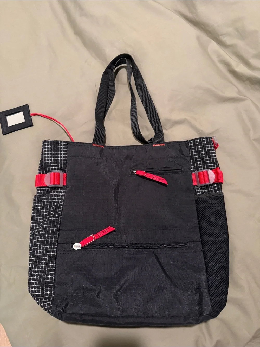 ESPRIT Black & Red Men's Tote Bag